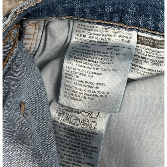 Vintage Levi's 515 Jeans Womens 14 Blue Denim Bootcut Leg Mid Rise *33x31.5 Y2K - Picture 12 of 13